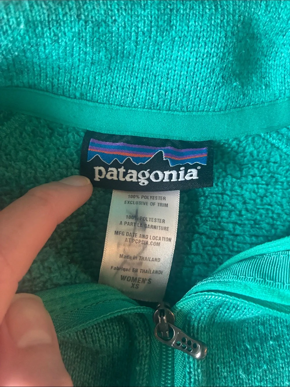 Patagonia Teal Quarter-Zip